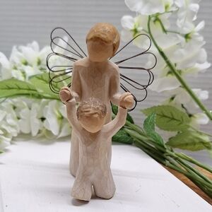 #ADB Willow Tree Angel Figurine with Child "Guardian Angel" Year 2000
